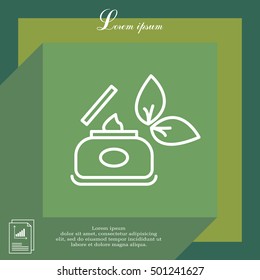 Vector cream icon