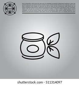 Vector cream icon