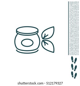 Vector cream icon