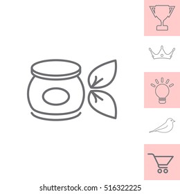 Vector cream icon