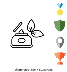 Vector cream icon