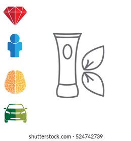Vector cream icon