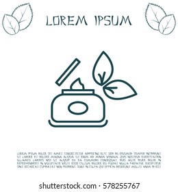 Vector cream icon