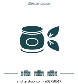Vector cream icon. vector illustration