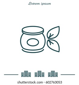 Vector cream icon. illustration
