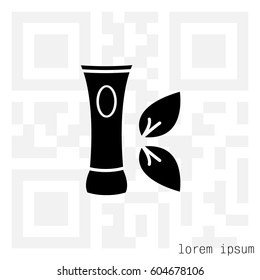Vector cream icon. vector illustration