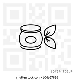 Vector cream icon. vector illustration