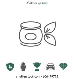 Vector cream icon. illustration