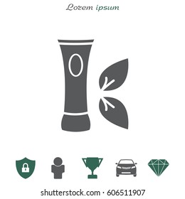 Vector cream icon. vector illustration