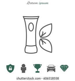 Vector cream icon. vector illustration