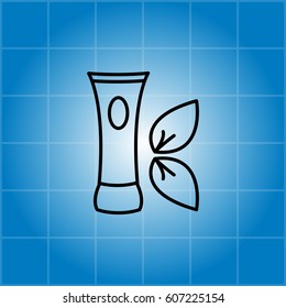 Vector cream icon. vector illustration