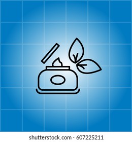 Vector cream icon. vector illustration