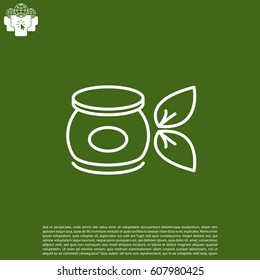 Vector cream icon. illustration