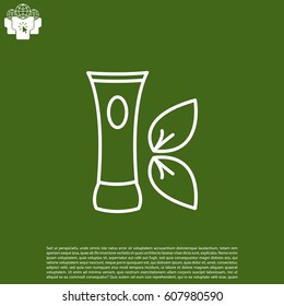 Vector cream icon. vector illustration