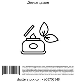 Vector cream icon. vector illustration