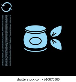 Vector cream icon. vector illustration