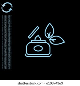 Vector cream icon. vector illustration