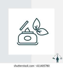 Vector cream icon. vector illustration