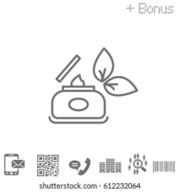 Vector cream icon. vector illustration