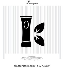Vector cream icon. vector illustration