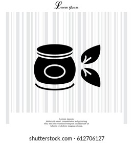 Vector cream icon. vector illustration