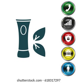 Vector cream icon. vector illustration