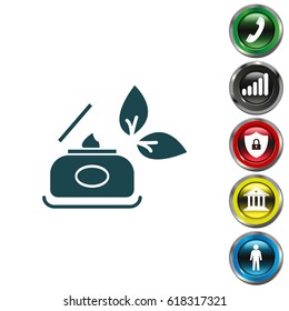Vector cream icon. vector illustration