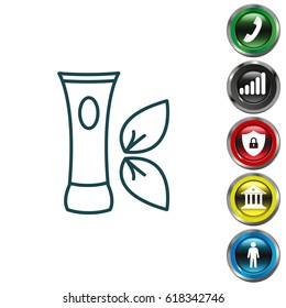 Vector cream icon. vector illustration