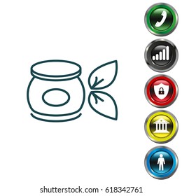 Vector cream icon. illustration