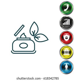 Vector cream icon. vector illustration