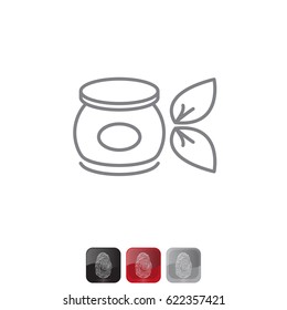 Vector cream icon. illustration