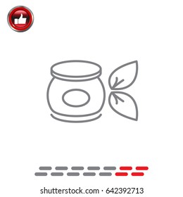 Vector cream icon. illustration