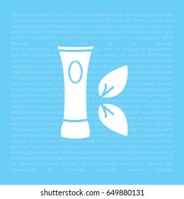 Vector cream icon. vector illustration