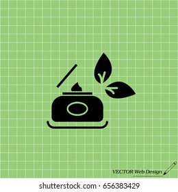 Vector cream icon. vector illustration