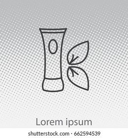 Vector cream icon. vector illustration
