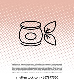 Vector cream icon. illustration