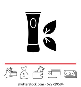 Vector cream icon. vector illustration