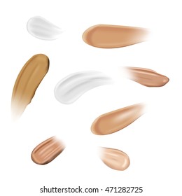Crema vectorial aislada en fondo blanco