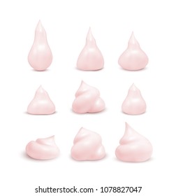Vector cream set.