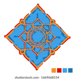 vector created from thai pattern