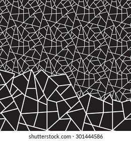 Vector creative abstract geometric background in black and white colors 