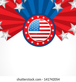 vector creative american independence day design