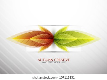 Vector creative autumn background