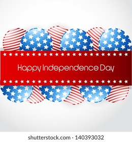 Vector creative background of american independence day
