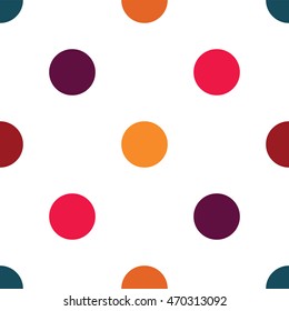Vector creative background with color dots.