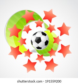 Vektorkreativer Hintergrund des Fußballs