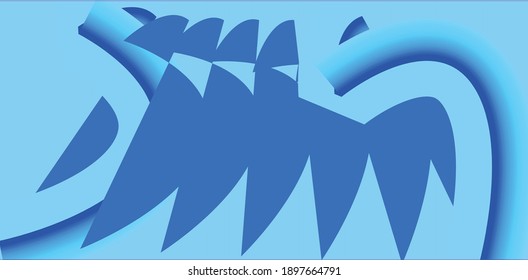 Vector creative background, template for business, advertising, marketing, for posters, booklets, brochures, banners in blue.