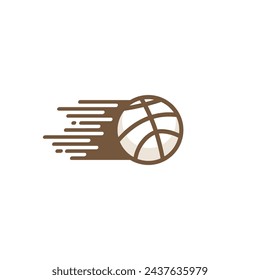 vector creative basketball outline design.