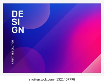 Vector creative bright pink and purple illustration with bokeh. Business abstract gradient background. Abstraction in frame with header. Template composition design for web, site, banner, cover