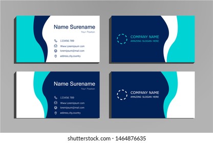 vector creative business card template design